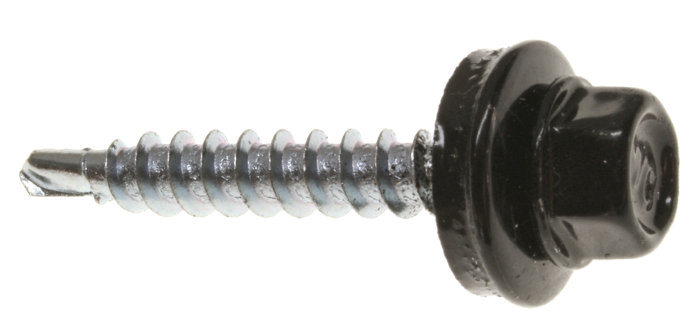 Farmerskrue Wing 4,8 x 35 hvit - 25 stk.